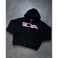 American Casual Letters IDA Fashion Embroidered Loose Zipper Hoodie Women's Street Cardigan Jacket