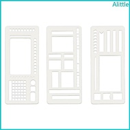 Alia Waterproof Dots Array Notebook Templates 3 Pc Organized Writing Tools For Outdoor Travel Journa