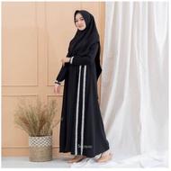DENADA SYARI SYARI GAMIS SET PLUS WOMEN'S KHIMAR MOSCREPE MATERIAL - FA43