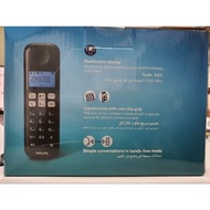 Philips Cordless Phone D1611B. 1.6" display. Handset Speakerphone.  caller ID.