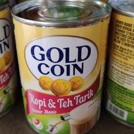 Gold coin susu kopi & teh tarik (1set for 4 tin) susu pekat