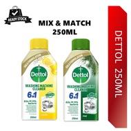 DETTOL 6-IN-1Washing Machine Cleaner 250ml Anti-Bacterial Cleaning Formula Kills 99.99% bacteria