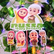 Aksesoris Kue Ulangtahun Tema Nussa Rara untuk Birthday Cake
