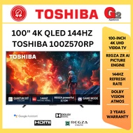 TOSHIBA 100" 4K QLED VIDDA SMART TV (100Z570RP) | 144HZ | DOLBY VISION ATMOS | GAME MODE PRO | 2 YEA