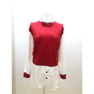 Blouse knitwear plain