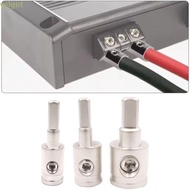 YELGIMY Car Speaker Wire Terminal, Gold Silver 0GA 4GA 8GA Car Audio Connector, Pure Copper Wire Red