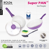 BOLDe Super Pan Set Purple 5 Pcs Termurah Surabaya