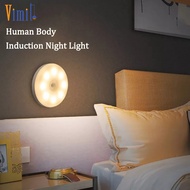 Vimite โคมไฟไร้สาย ไฟเซนเซอร์คน Motion Sensor Light ไฟกลางคืน USB Rechargeable Magnetic ไฟ ติดผนังห้อง Smart Home โคมไฟหัวนอน for Room Cabinet Closet ไฟวอมไลท์ ไฟตู้เสื้อผ้า