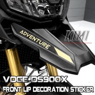 Motorcycle Front Lip Personalized Decorative Sticker Birdmouth Flower Front Mouth Sticker For VOGE D