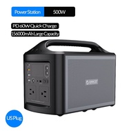 ORICO Portable Power Station 500W Backup Rechargeable Lithium Battery Pure Sine Wave AC Outlet PD Charging for Outdoors Camping