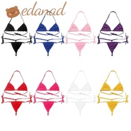 EDANAD Bra Set Woman Tie Sexy Backless Panties