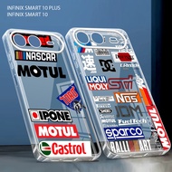 Softcase hp for Infinix Smart 10 plus Latest 2025 Clear Glossy Racing Phone Case - YM09