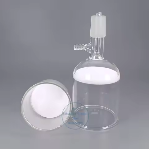 1Piece 30ml To 1000ml Glass Sand Core Filter Funnel with 19#/24# Standard Joint Laboratory Filter Un