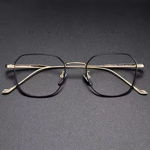 Japan Brand Replica Ultra Light Pure Titanium Glasses Frame Men Women Vintage Comfortable Eyewear C-