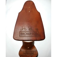 Brompton Folding Bike Accessories - Quality brompton leather Brown M25 mud flap
