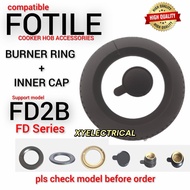 Fotile Cooker Hob Accessories Burner Cap + Burner Ring For FD Series FD2B