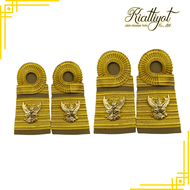 [ถูกที่สุด]บ่าC9ชุดกากีขาว-ข้าราชการ อินทรธนูเชี่ยวชาญระดับ C9 - C11 ช่อชัยพฤกษ์ เพิ่มเส้นฐาน ระดับท