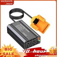 USB A 18W Car Power Inverter 300W for Li-Ion Battery Outdoor Inverter Type-C PD65W Power Station Gen