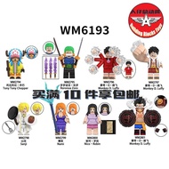 National Trendy Building Blocks WM6193 One Piece Robin Monkey D Luffy Fran Sanji Zoro Minifigure Bui