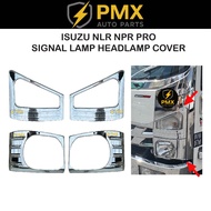 【ISUZU NLR NPR PRO Signal Lamp Headlamp Cover】Chrome | ISUZU Chrome Accessories | High Quality