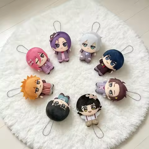 BLK Anime Plush Keychain Cute Isagi Yoichi Bag Pendant Kawaii Bachira Meguru Soft Stuff Accessories 