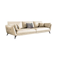 Living Mall Turin 1/2/3/4 Seater Fabric / Faux Leather Sofa with Ottoman in 8 Colors