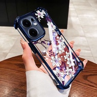 VRQR for Vivo V60 Lite 5G 4G V2511 Casing White Camellia Clear Shockproof Phone Case