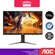 AOC 27G4 27" | 24G4 24" GAMING MONITOR ( IPS FHD / 0.5Ms / 180HZ / Adaptive sync /G-Sync Compatible 