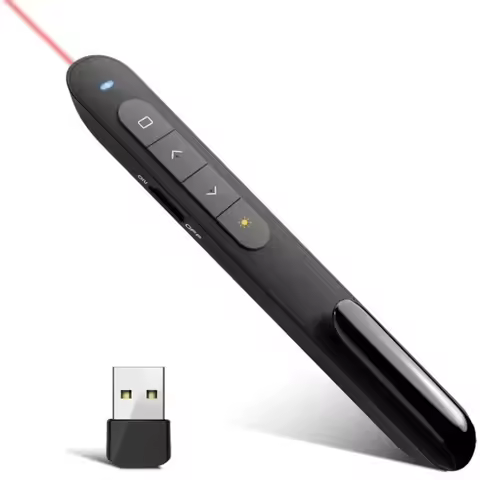 Laser Presentation Pointer 2.4G USB Wireless Demonstration Remote Control Pen for PowerPoint PPT for