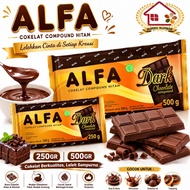 (250 - 500gr) ALFA Dark Chocolate Chocolate Block Cake Chocolate Bar Low Fat