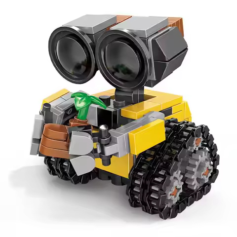 Space Mini Robot MOC Building Bricks Toys 217Pcs Tracked Bot Model Classic Movie Sci-Fi Blocks Dolls