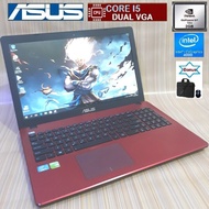 LAPTOP VGA NVDIA GEFORCE ASUS CORE I5 HDD 750GB RAM 8GB