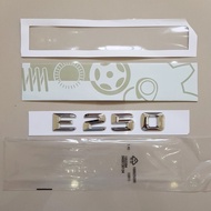 3D Emblem with E250 Mercedes Letter Logo E 250 CHROME Badgebenz