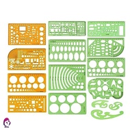 Golden Monkey Drawing Template Ruler - Art Design Comic Curve Board for Mathematical Ellipse