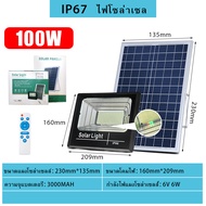 ไฟโซล่าเซล1000wแท้ ไฟโซล่าเซลล์ หลอดไฟโซลาเซล์ ไฟสปอร์ตไลท์ solar light กันน้ำ IP67 ไฟภายนอกอาคาร สปอร์ตไลท์โซล่าเซลล์ ชาร์จไว สว่างยันเช้า