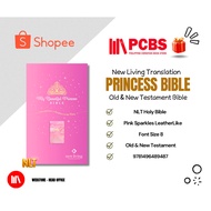 PCBS NLT My Beautiful Princess Bible : Pink Sparkles LeatherLike - NLT Holy Bible