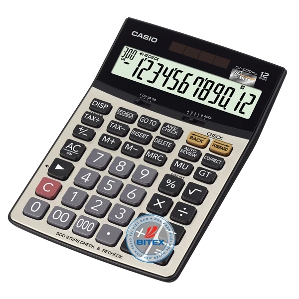 Máy Tính Văn Phòng Casio DJ - 220D Plus + Bút Ngẫu Nhiên