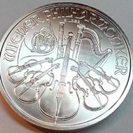 維也納愛樂銀幣，銀幣，收藏錢幣，錢幣，收藏，紀念幣，幣，silver ，coin，silver cion～維也納愛樂銀幣（9999純銀，全新一盎司，有保證書，奧地利幣值1.5歐元）（The silver coin 1oz）