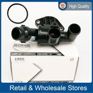 06D121111G Auto Thermostats Engine Cooling Housing Kit For Audi C6 2.0T A4 A4Q A6 A6Q AA4C For Exeo 
