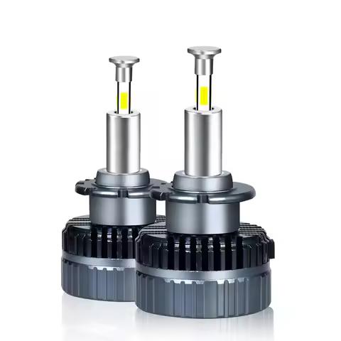 2Pcs Integrated Copper LED Headlight Bulbs D1S D2S D3S D4S D5S Plug-and-Play Suitable for Car Headli