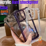 IPHONE 15 PRO MAX 15 PLUS 14 13 PRO MAX 12 11 Acrylic Lens protector shock proof phone casing cover case