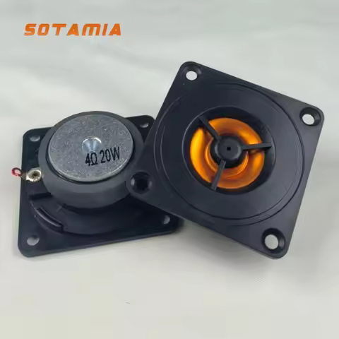 SOTAMIA 2Pcs 2 Inch Tweeter Audio Speaker 52mm 4 Ohm 20W HIFI Treble Speaker Sound Music Power Louds