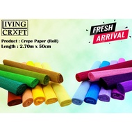 『Ready Stock』Crepe Paper Roll / Kertas Crepe Gulung