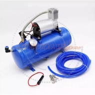 12V/24V Onboard Air Compressor System, Inflator Air Compressor with 6L Tank