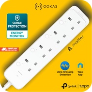 TP-Link Tapo P304M Matter Certified Smart WiFi Power Strip 13A | Surge Protector | Energy Monitoring