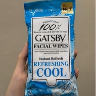 [READY] Gatsby Facial Wipes Refreshing Cool / Wipes Removes Sweat, Oil, Dirt & Dust