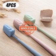 [Wholesale Price] 4Pcs/set Portable Travel Hiking Camping Toothbrush Cap Case Light Protective Case 