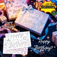 [HGB] 10 Sheets Acrylic 3D Diamond Crystal Sticker, for Gift Packaging, Happy Birthday & Best Wishes