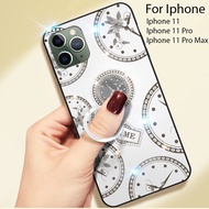 Iphone 11 Iphone 11 Pro Max Timer Shining Diamond Hard Case Cover Casing Back Housing With I-Ring