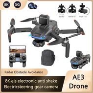 AE3/AE10/S138 Drone 8K Dual Camera Three-axis GPS Obstacle Avoidance EIS Anti Shaking Pan Tilt Folding Quadcopter RC Helicopter